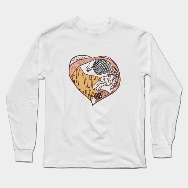 The Kiss Long Sleeve T-Shirt by Sam18artworks